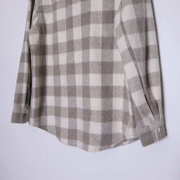 RAILS Tripp Shirt Jacket Ivory Rain Checkered Fleece Flannel Women's M - Picture 7 of 13